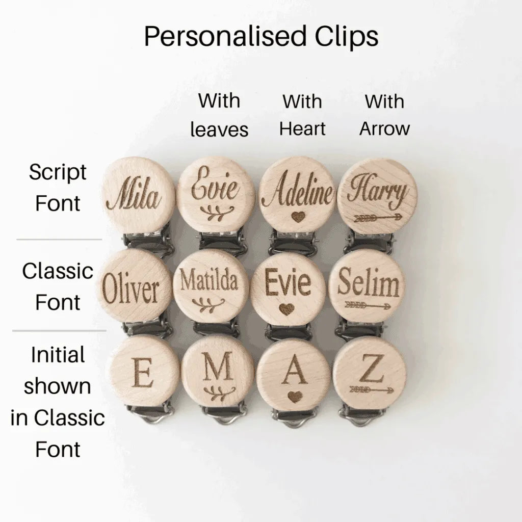 Faux Leather Dummy Chain - Personalised Dummy Clips