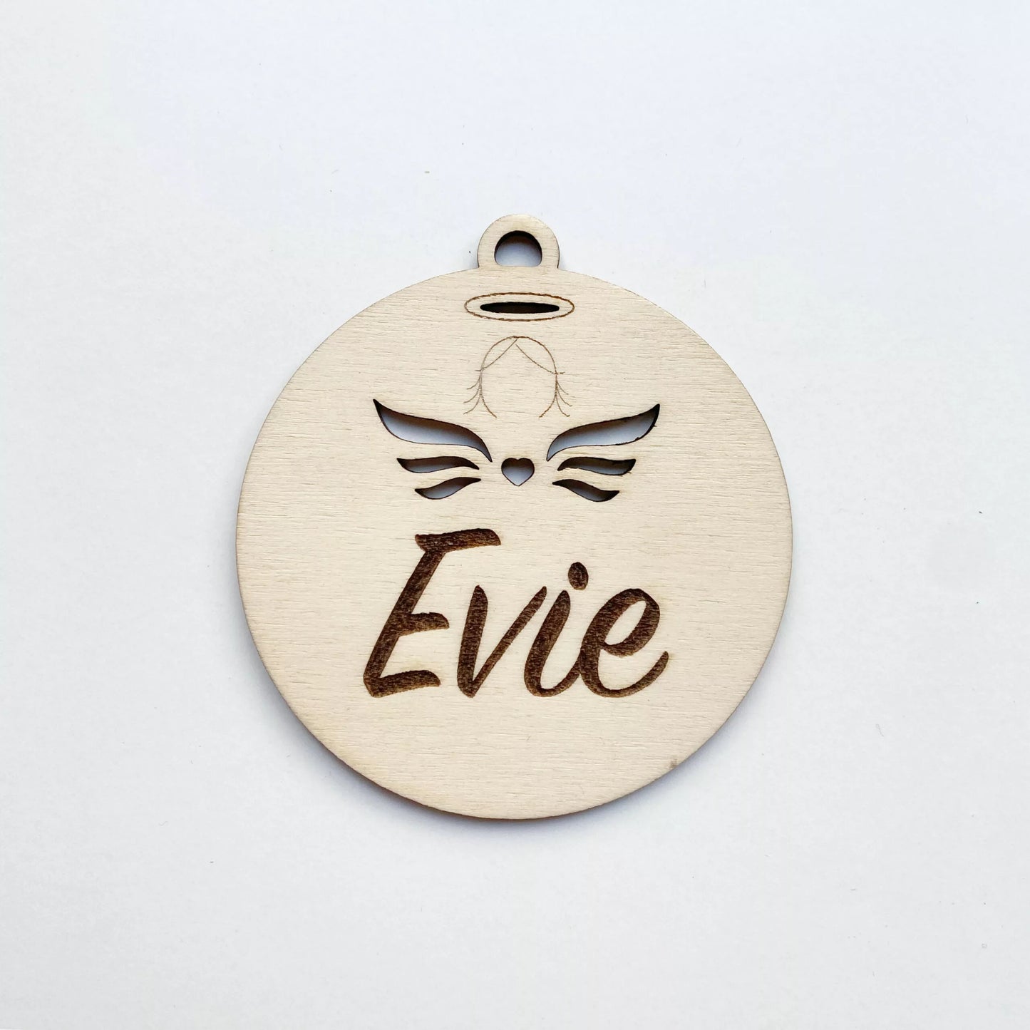Basic Angel personalised Christmas Decoration