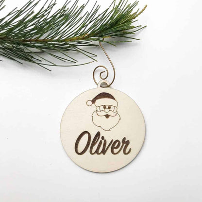 Basic Santa personalised Christmas Decoration