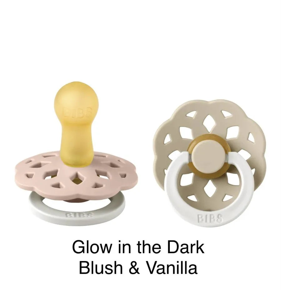 BIBS Boheme Dummies - Blush & Vanilla Glow In The Dark