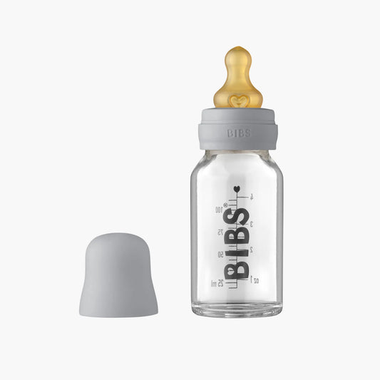 BIBS Glass Baby Bottle - Cloud 110mls