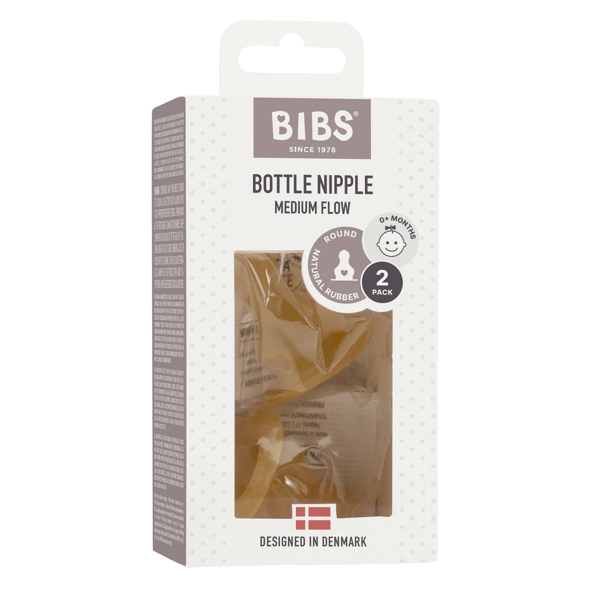 BIBS Glass Baby Bottle - Medium Flow Nipples