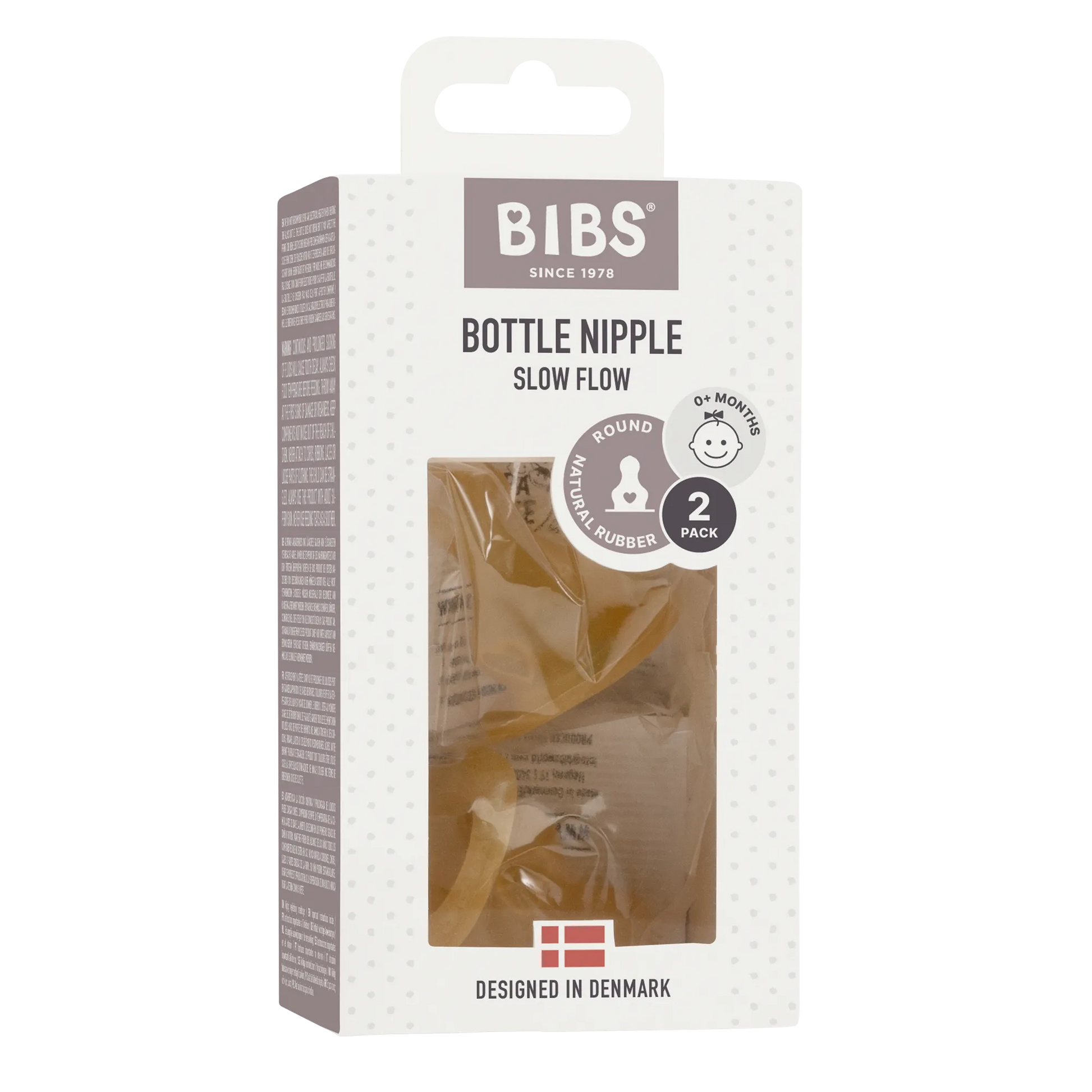 BIBS Glass Baby Bottle - Slow flow nipples