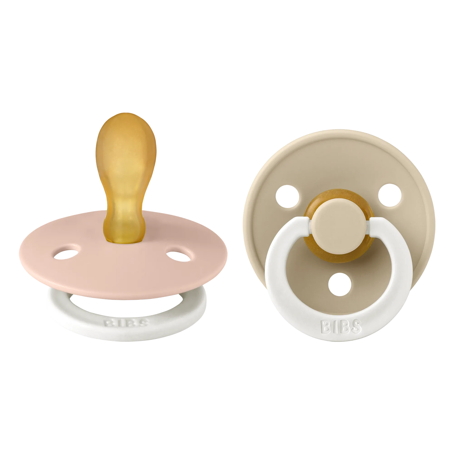 BIBS Symmetrical Dummies - Glow in the dark Blush & Vanilla