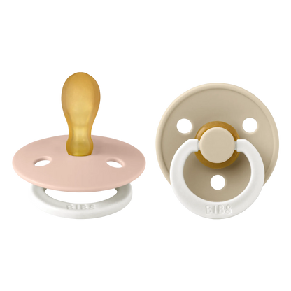 BIBS Symmetrical Dummies - Glow in the dark Blush & Vanilla