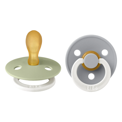 BIBS Symmetrical Dummies - Glow in the dark Sage & Cloud