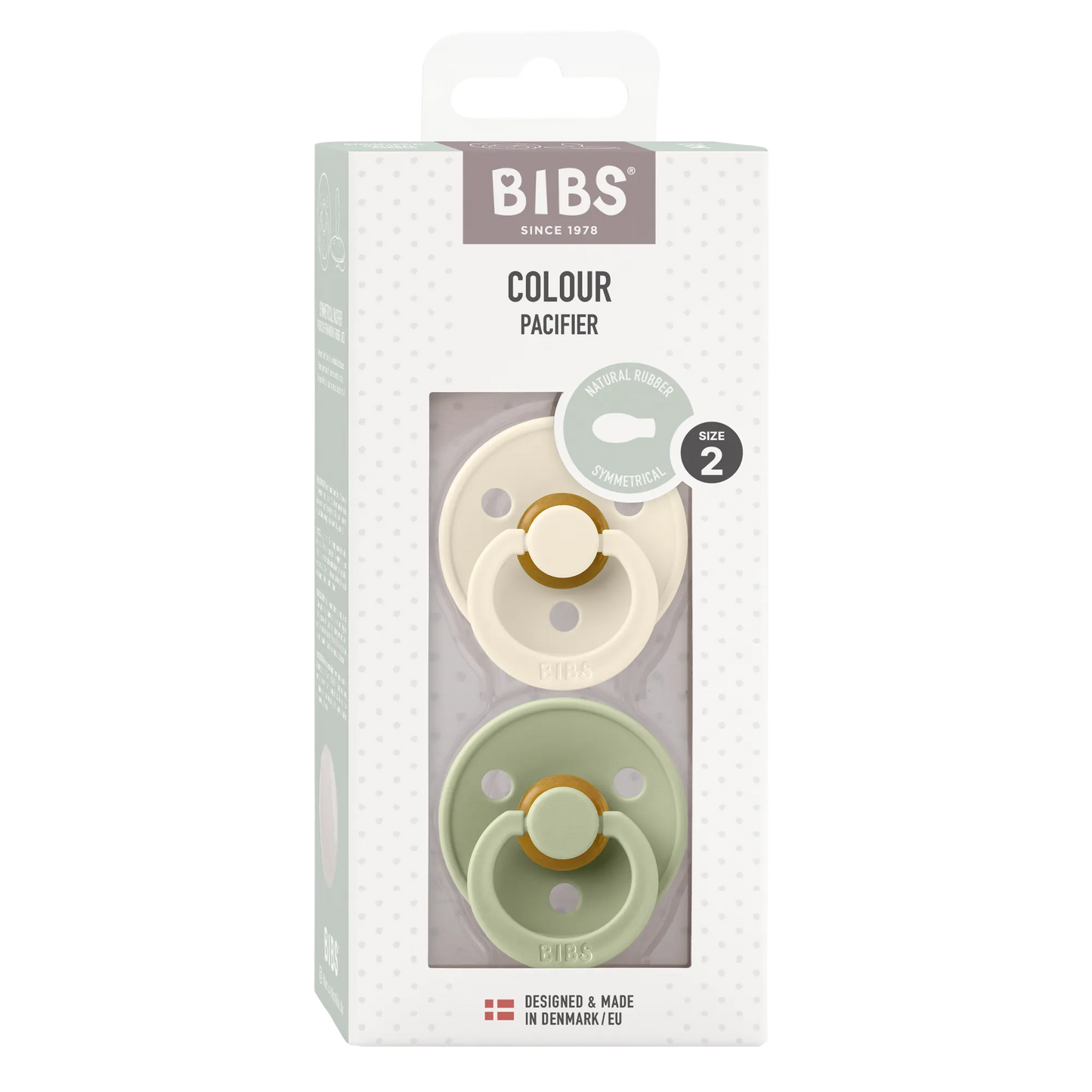 BIBS Symmetrical Dummies - Ivory & Sage Pack