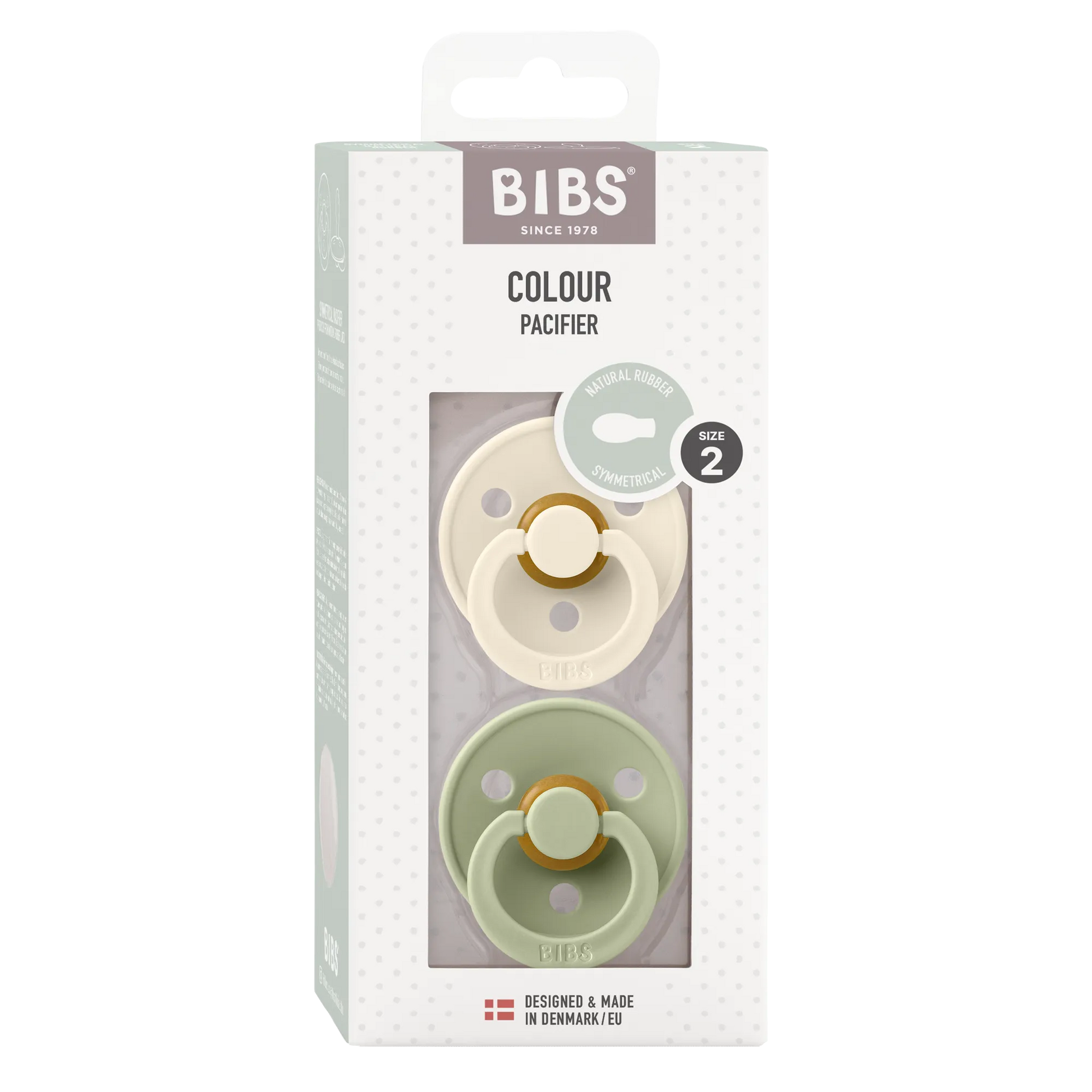 BIBS Symmetrical Dummies - Ivory & Sage Pack