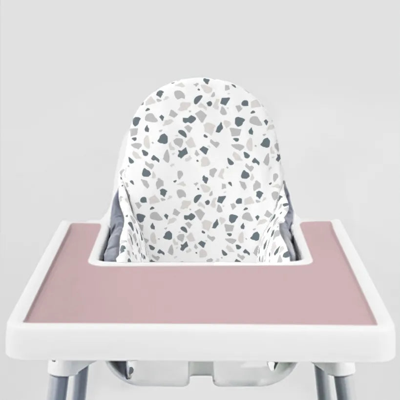 Highchair Cushion cover -Blue Stone Terrazzo