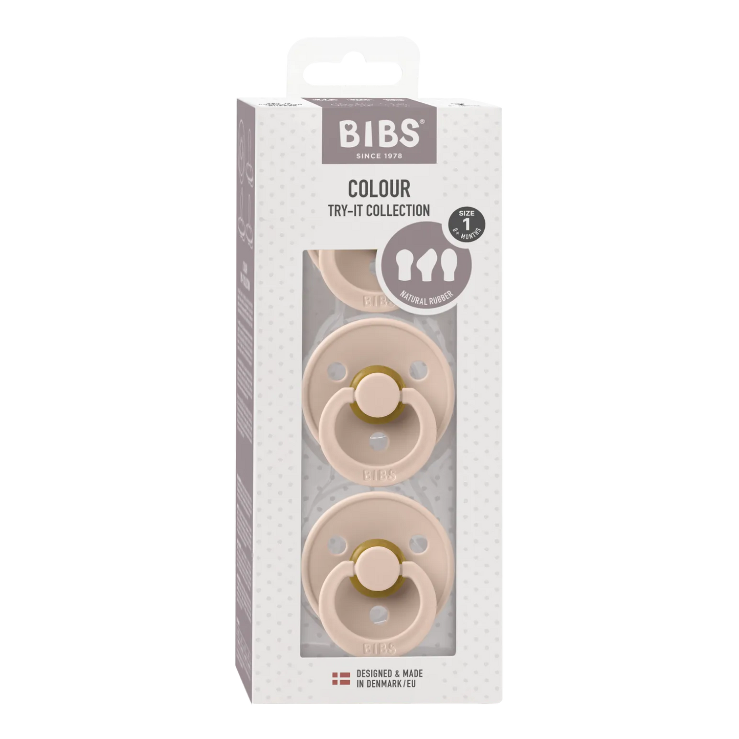 Blush Try It Pack of 3 BIBS Dummies