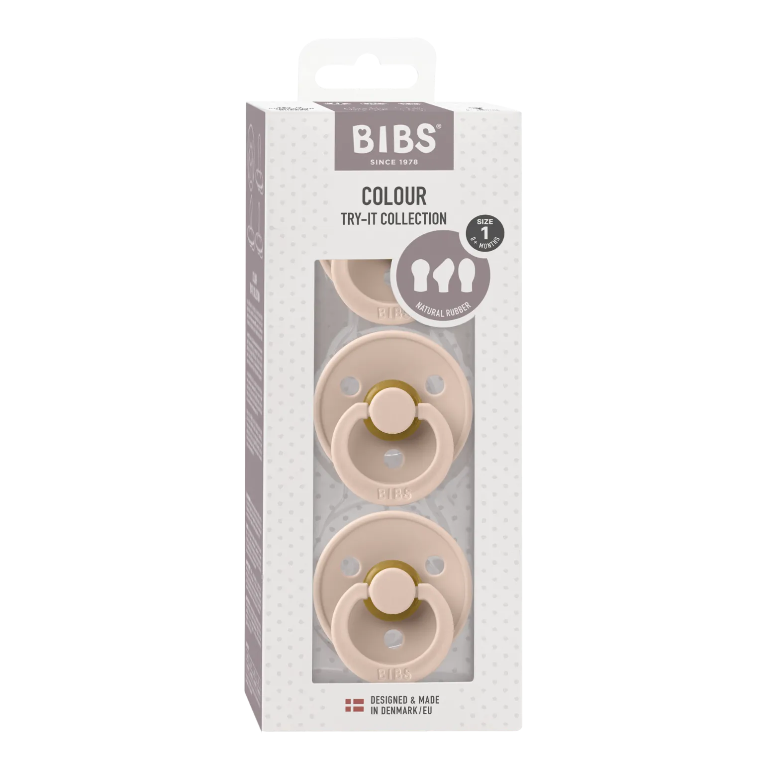 Blush Try It Pack of 3 BIBS Dummies