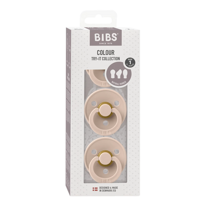 Blush Try It Pack of 3 BIBS Dummies