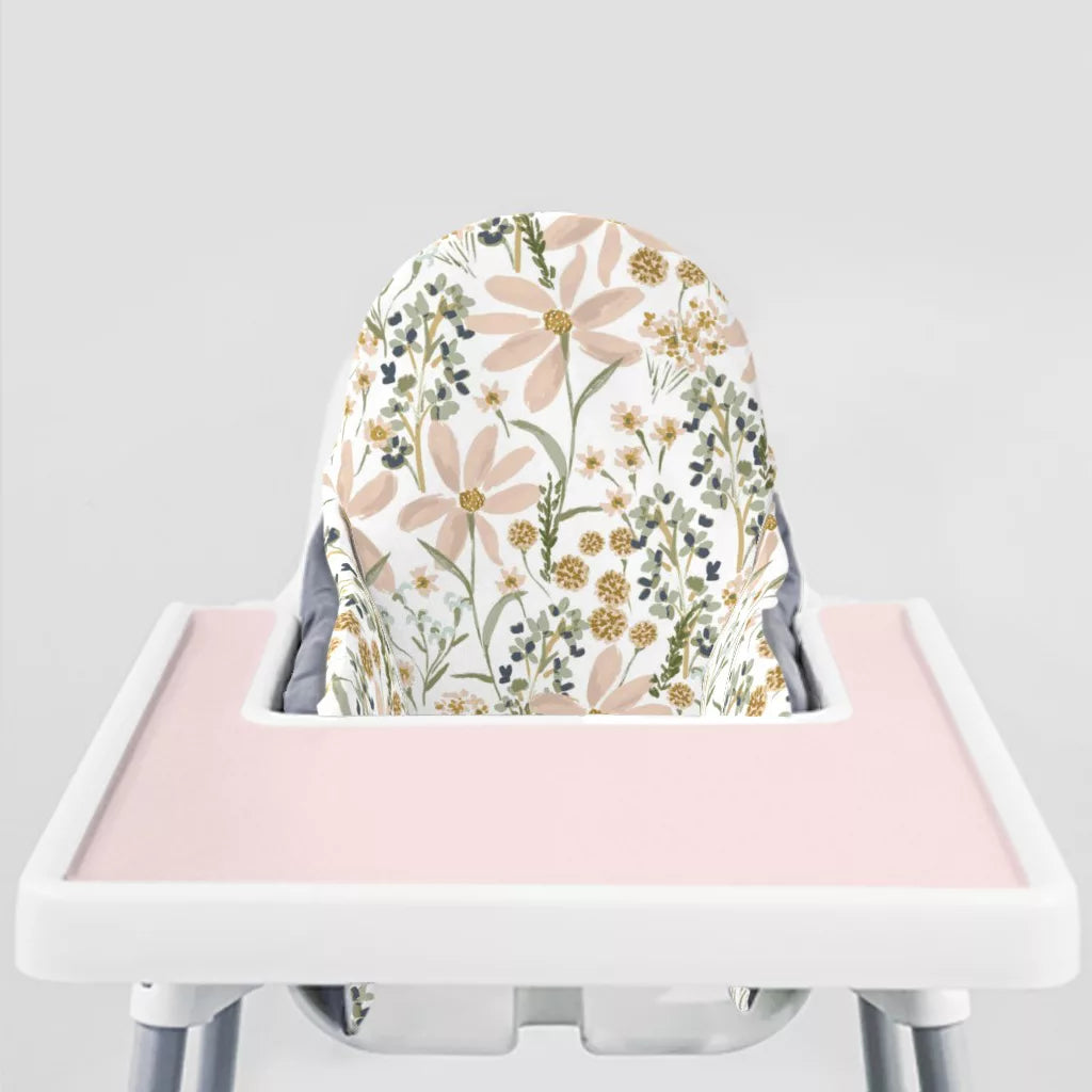 Daisy Dreams Ikea Highchair cushion cove-Peachy Pink