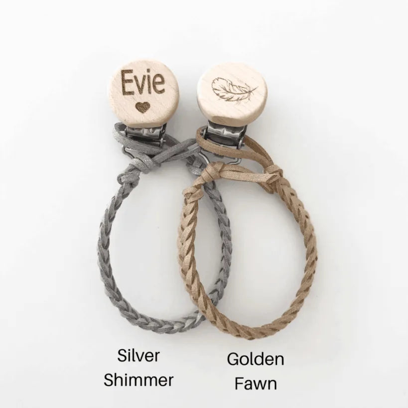 Faux Leather Dummy Chain - Personalised Dummy Clips