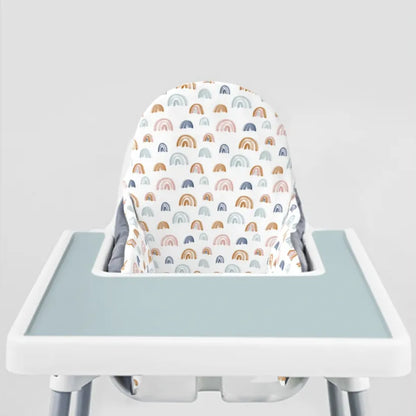 Highchair Cushion cover -Earthtone Rainbows