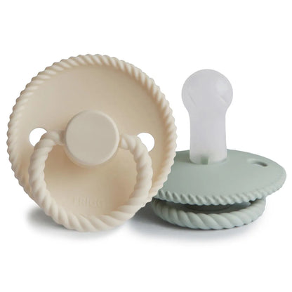 FRIGG Rope Dummy -Cream & Sage - Silicone teet