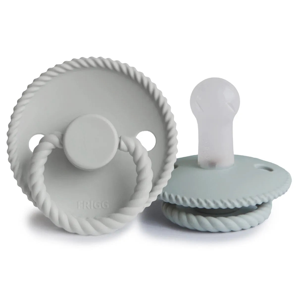 FRIGG Rope Dummy -French Gray & Silver Gray - Silicone teet