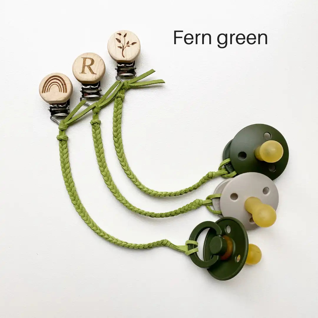 Faux Leather Dummy Chain - Personalised Dummy Clips