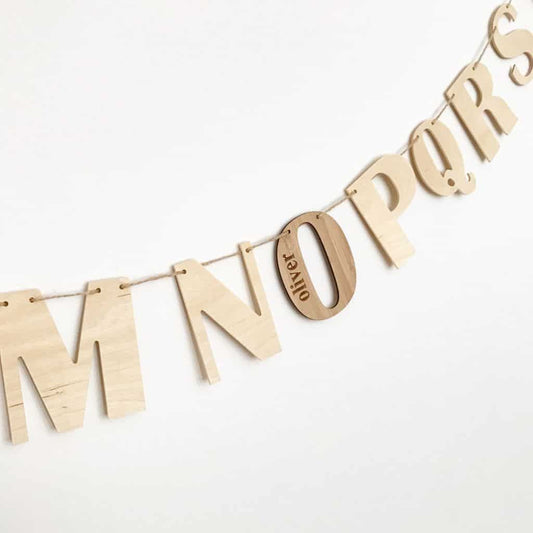 wooden Alphabet wall hanging
