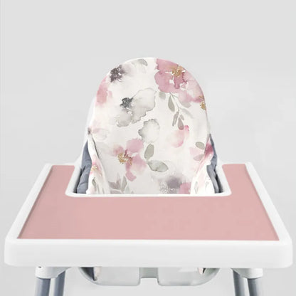Highchair Cushion cover -Misty Pink Floral