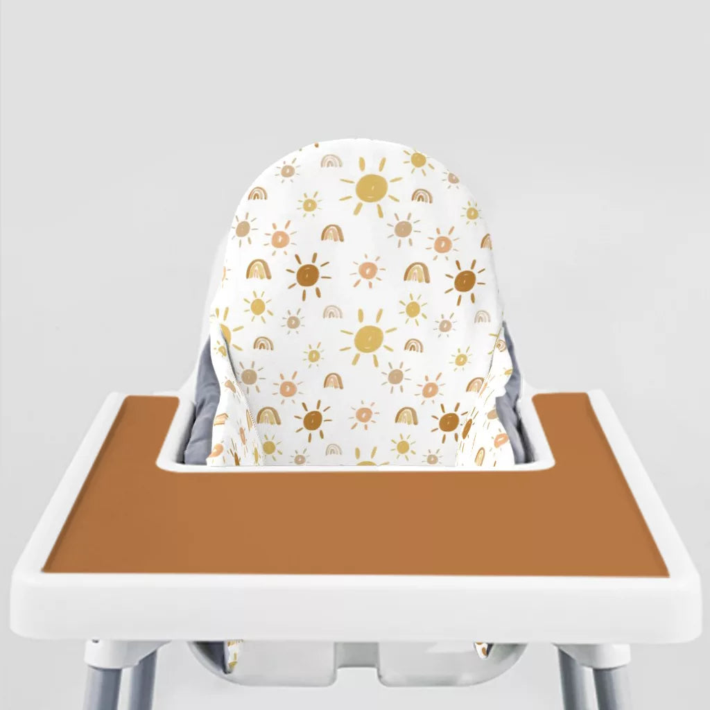 Mr. Golden Sun Ikea Highchair cushion cove-Boho Brown Placemat