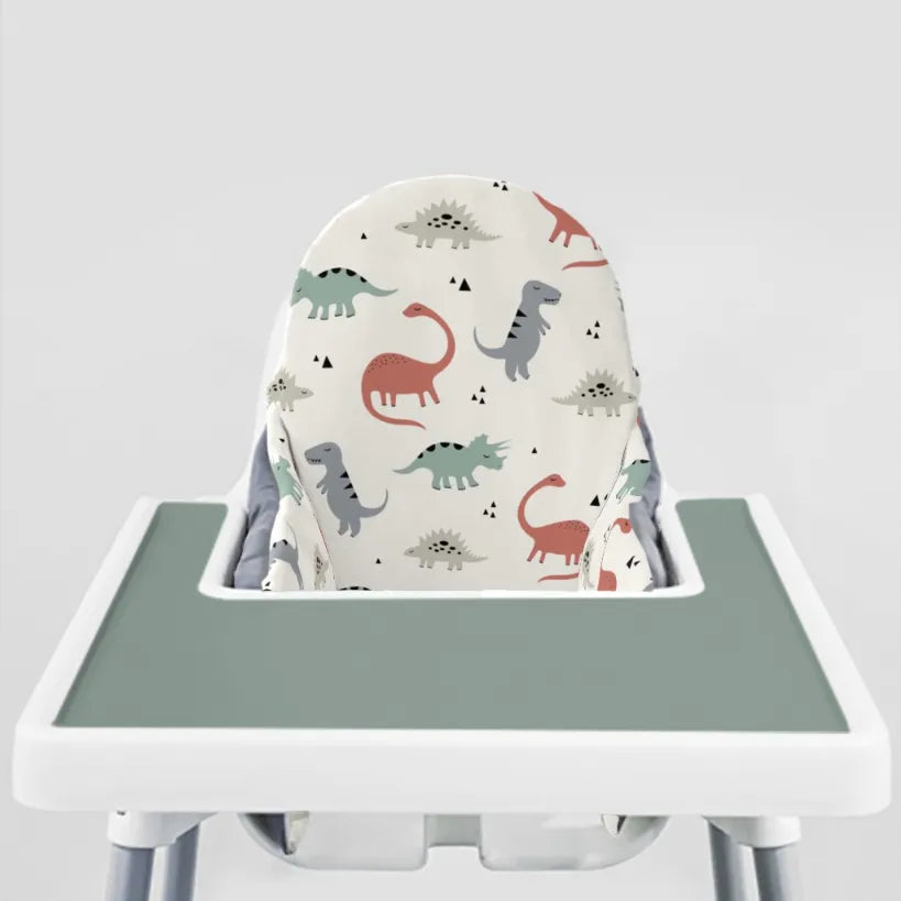 Highchair Cushion cover -Muted Dinos
