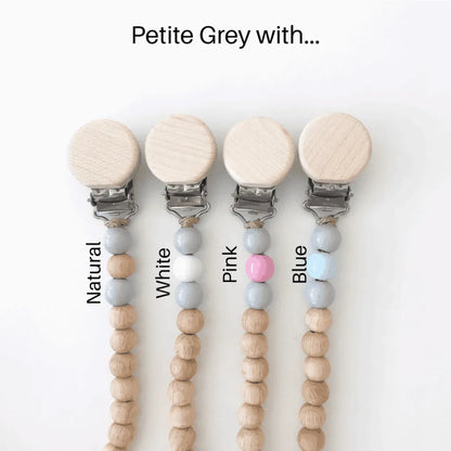 Petite Bead dummy chain - Personalised dummy clips