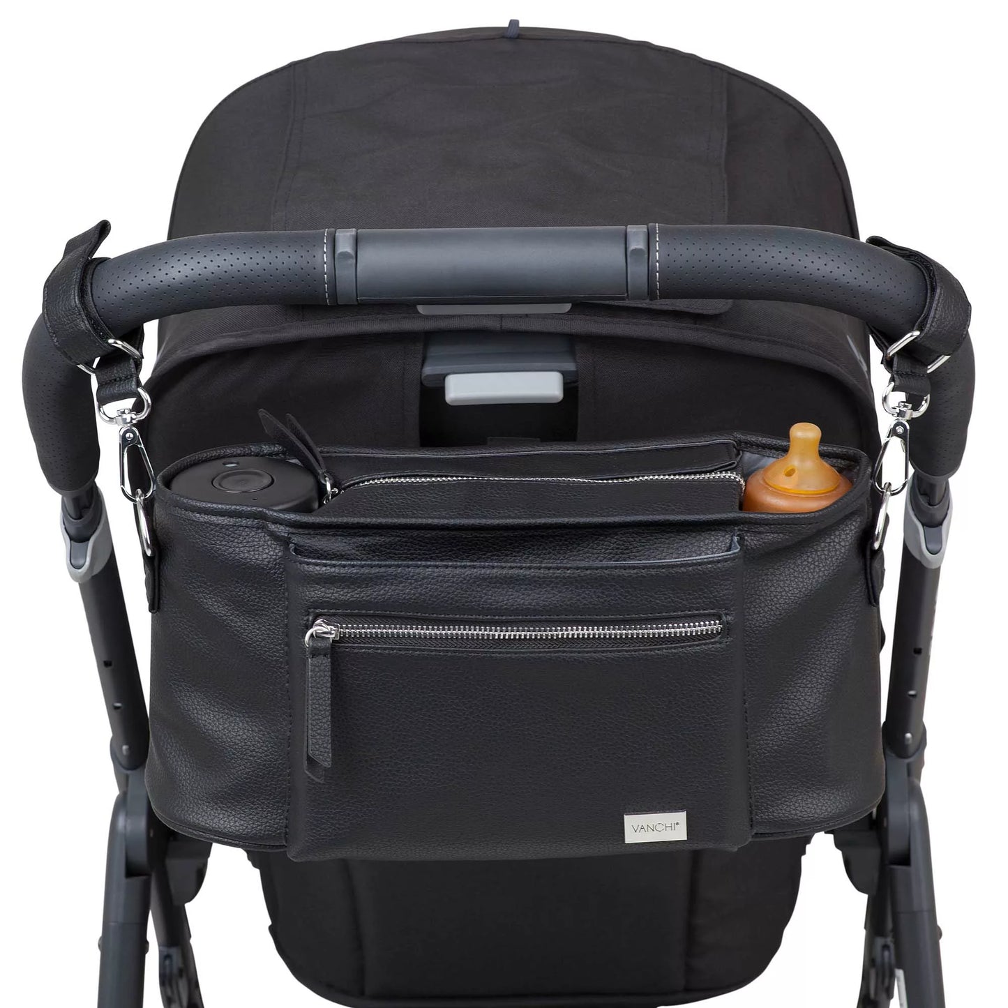 Nappy Bag Vanchi Pram Caddy - Black