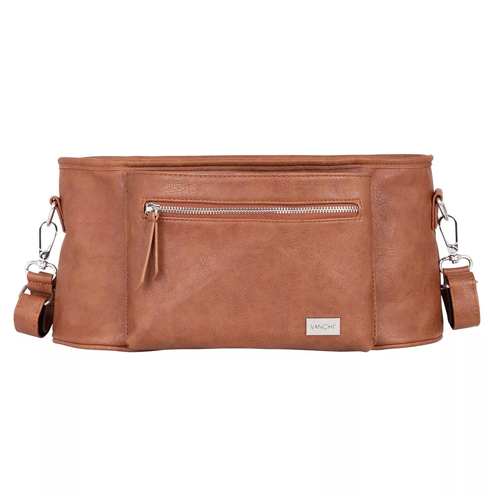 Nappy Bag Vanchi Pram Caddy - Tan