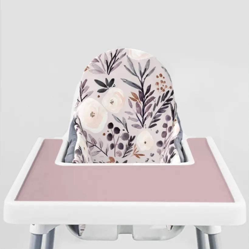 Highchair Cushion cover -Rose and Autumn Twilight