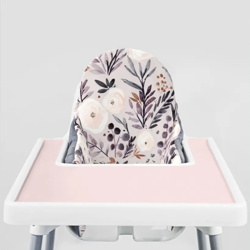 Highchair Cushion cover -Rose and Autumn Twilight