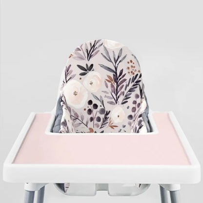 Highchair Cushion cover -Rose and Autumn Twilight