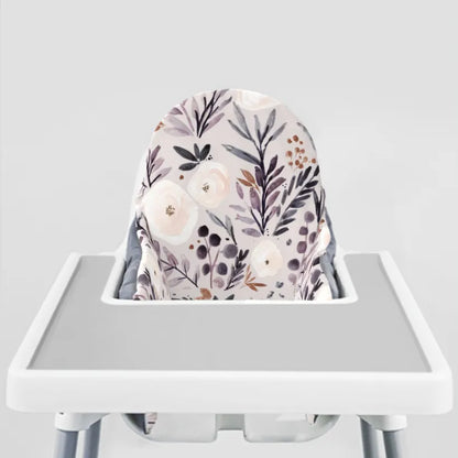 Highchair Cushion cover -Rose and Autumn Twilight