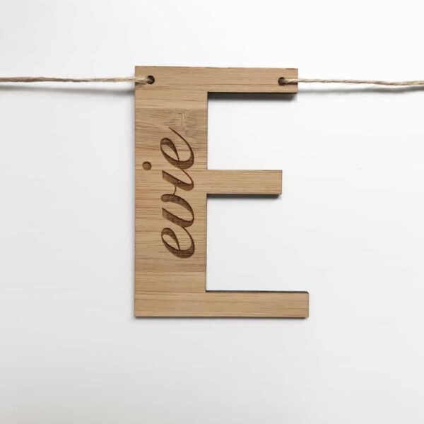 Personalised letter in 'Script' font