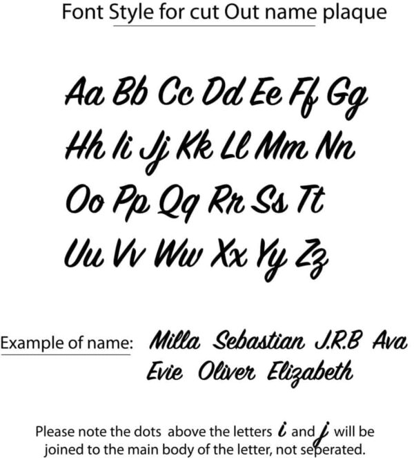 Script Font style