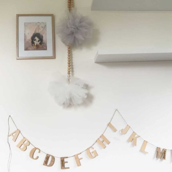 Personalized Wooden Alphabet Garland - Image 2