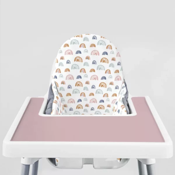 Earthtone Rainbows Ikea Highchair cushion cove- Modern Mauve Placemat