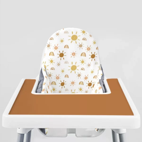 Mr. Golden Sun Ikea Highchair cushion cove-Boho Brown