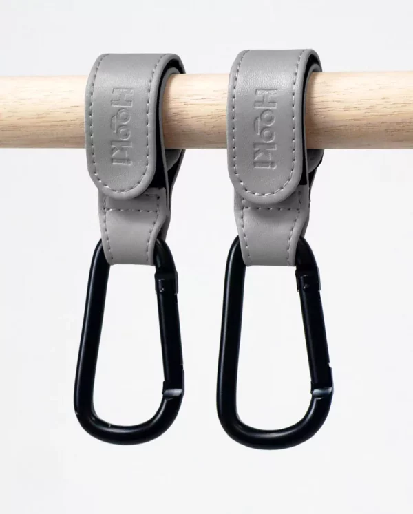 Grey-Pram Clips and Hooks