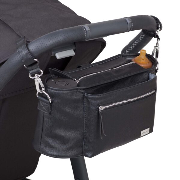 Nappy Bag Vanchi Pram Caddy - Black
